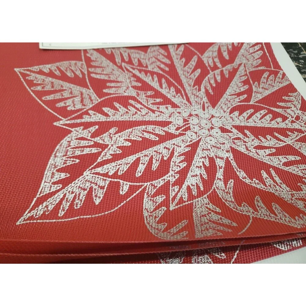Set of 4 PVC In/Outdoor Polyvinyl Placemats(13
